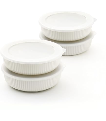 Amazon.com: ZEN Pleats Porcelain Serve and Store Airtight